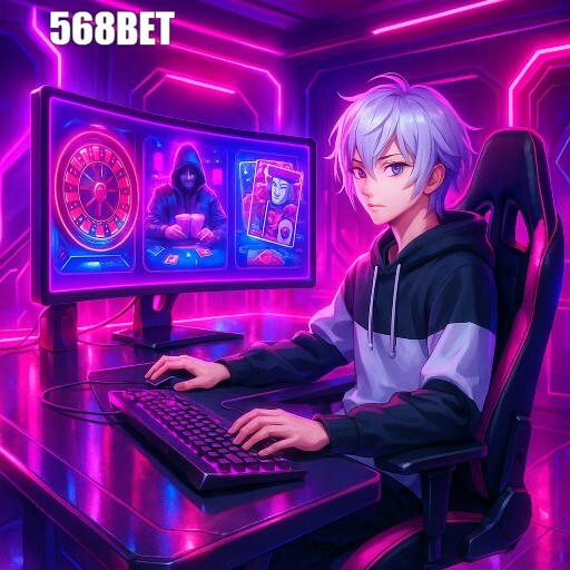 Imagem promocional da 568BET mostrando a plataforma e suas vantagens